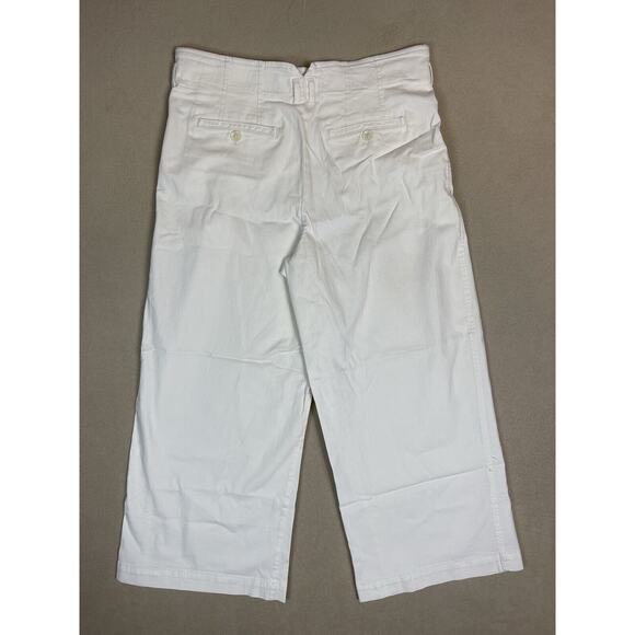 Anthropologie Maeve Pants Womens 8 Ivory The Colette Casual High Waist Adult NWT - Picture 12 of 14